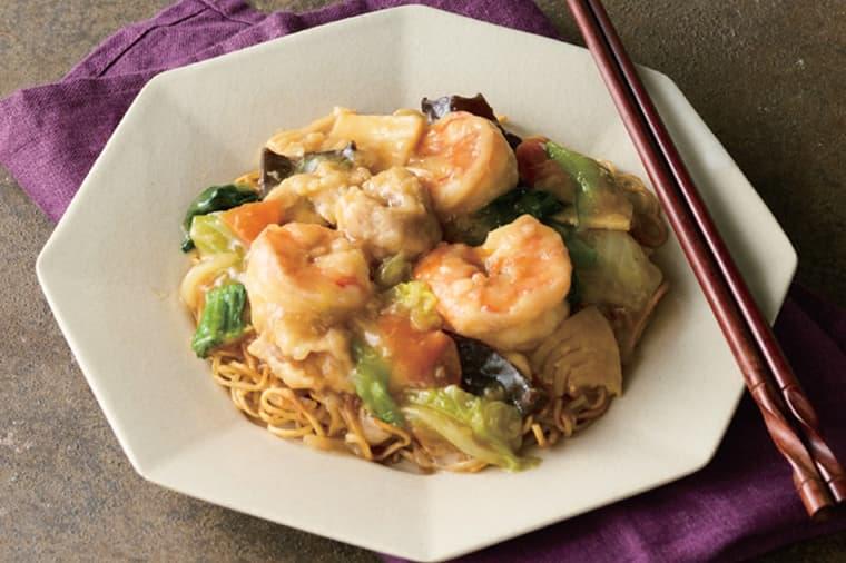 An illustrative photo of the 'Gomoku' Ankake Yakisoba (Stir-fried Noodles with Savory Sauce) from our mitaseru gift card product lineup.